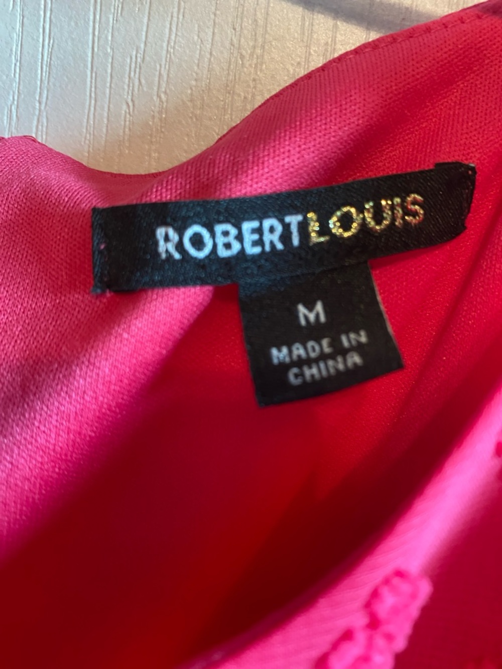 Robert Louis Bright Pink Puff-Sleeve Cutout Dress - Picture 2 of 5
